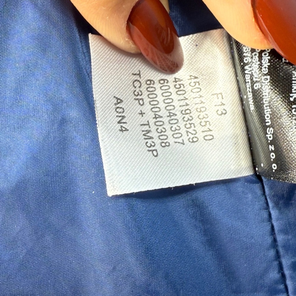 The North Face Women's Plaid‎ Puffer Vest Blue Purple Gold Padded Gilet Size XS - Picture 10 of 10